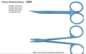 ชุดกรรไกรสำหรับตัดม่านตาสแตนเลสสตีลใช้ซ้ำได้ทำจากไทเทเนียมแบบโค้งตรงสำหรับดวงตาใช้ซ้ำได้เป็นมิตรต่อสิ่งแวดล้อม - Product Image 6