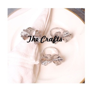 Rond de serviette en métal au design classique avec la mère du travail Ensemble de 4 ronds de serviette de qualité supérieure au meilleur prix - Product Image 2