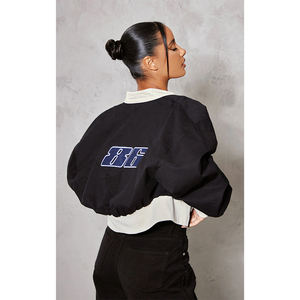 แจ็กเก็ตมอโตหนังเทียมสำหรับผู้หญิง, แจ็กเก็ตแฟชั่นมีซิปด้านหน้ากระเป๋าถอดออกได้กันลมกันน้ำ - Product Image 5