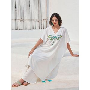 Ensemble de 2 kaftans palazzo Lagoon, couleur unie - Product Image 6