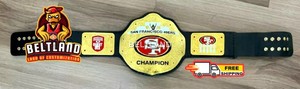 Cinturón de Campeonato de los San Francisco 49ers para Adultos, Cómodo y Duradero, Tallas de Cintura Alta, 2 mm y 4 mm, Zinc - Product Image 2