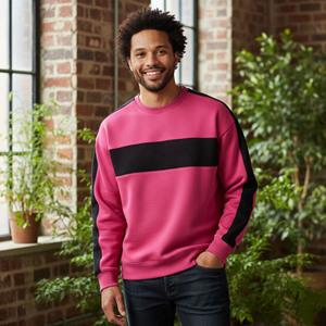 Suéter Informal Personalizado con Logotipo Impreso en Tejido de Punto Cómodo, Sudadera de Algodón Combinado - Product Image 3