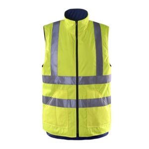 Chaleco de Seguridad Fluorescente de Construcción con Logotipo Personalizado al por Mayor, Chaleco Reflectante de Invierno, Ropa de Seguridad para Ciclismo - Product Image 4