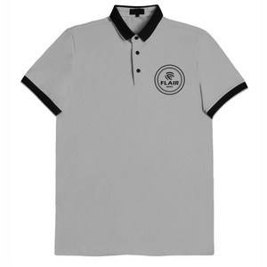 เสื้อยืดโปโลผ้าฝ้าย100% สำหรับผู้ชายขายดีผ้าคอตตอนสำหรับงานตามสั่งสีพื้นสไตล์ลำลองพิมพ์ลายน้ำหนัก180ก. - Product Image 1