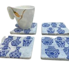 Posavasos blanco de mármol con estilo, diseño de piedra brillante para fiesta de boda o mesa de comedor, precio bajo, almohadilla o alfombrilla más demandada - Product Image 4