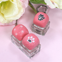Gantungan Kunci Keycap Roti Kustom, Mainan Fidget Squishy Personal, Switch Mekanik, Gantungan Kunci PVC, Aksesoris Tas Estetik, Unik