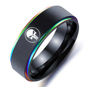 Anillo de Anime de Marvel Punisher, Regalo para Fanáticos de los Cómics - Product Image 3
