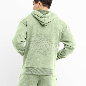 New Arrival Hot Sale <b>Men</b> Acid Wash Hoodies 100% Cotton Solid Winter Wholesale Custom Design - Product Image 2