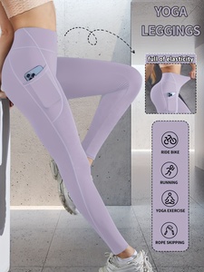 Wholesale <b>Slim</b> Fit High Waist Yoga <b>Leggings</b> for Women Seamless Stretch Gym Workout Fitness Training Pants Tummy Control Athletic - Product Image 5