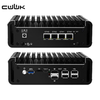 CWWK J6413 Routeur silencieux sans ventilateur Pare-feu OPNsense Micro Appliance 2.5GbE LAN 2x DDR4 NVME SSD 6L/4L Mini PC