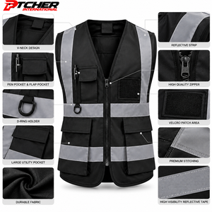 Gilet réfléchissant en gros pour entrepôt avec maille respirante pour uniformes de centres logistiques et de distribution - Product Image 6