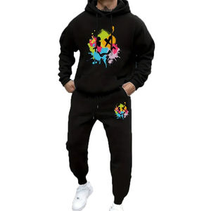Lujoso chándal deportivo de poliéster para hombre, ropa deportiva, ropa de calle, Sudadera con capucha de tela, chaqueta de chándal con cremallera completa, chándal personalizado a medida - Product Image 2