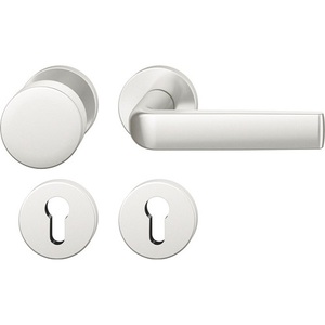 1267 Rosette Set Minimalist 12 Round Aluminium PZ DIN L/R Flat <b>D</b>/K FSB Furniture Handles & Knobs <b>Model</b> 0105 for Cabinets - Product Image 1