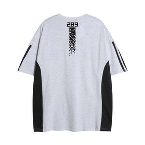 Conjunto Deportivo de Dos Piezas en Dos Tonos para Hombre, Camiseta de Manga Corta y Pantalones Cortos, Tallas Grandes, Estampado Veraniego - Product Image 4