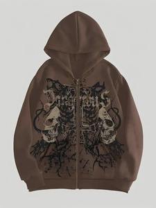 Sudaderas con Capucha Extra Grandes, Lavadas con Ácido, Personalizadas, 320 g/m², Poliéster, Tallas Grandes, Estilo Vintage, Bordado 3D - Product Image 5