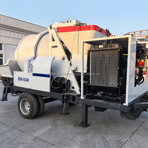 Pompe mélangeuse à béton pour remorque JBS40 Pompes mélangeuses à béton humide alimentées par moteur diesel mobile - Product Image 3