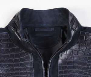 Chaqueta de Cuero de Gamuza de Invierno de Último Diseño para Hombre, Ropa Casual, Chaquetas de Cuero Genuino, Diseño Personalizado, Cierre de Cremallera Frontal - Product Image 3