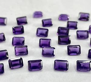 Amatista púrpura natural Octágono corte 3x5mm facetado-Amatista suelta de calidad superior - Product Image 1