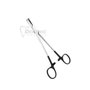 Soporte de aguja quirúrgico manual de agarre mejorado Fórceps de acero inoxidable con mordazas de carburo de tungsteno para sujetar agujas seguras - Product Image 4