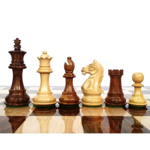 Luxury Hand-Carved Staunton Chess Pieces <b>Set</b> Premium Dark/Light Wood <b>Weighted</b> Chessmen Tournament Collector Prisma Designs PCP - Product Image 2