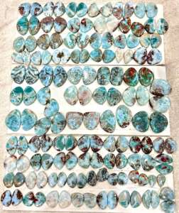 Natural Azul Dominicano Larimar Loose Gemstone Par Cabujones 10-25 Gramos - Product Image 6