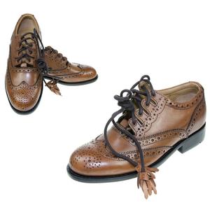 Garantía de calidad hecho a mano marrón escocés Ghillie Brogue zapatos para hombres - Product Image 4