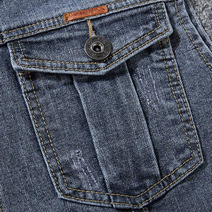 Chaleco vaquero para hombre de diseño único al por mayor, relleno de poliéster, transpirable, 100% algodón, estilo informal para la temporada de invierno, hecho en Pakistán - Product Image 6