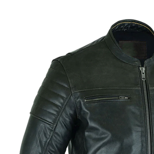 Meilleur prix Veste de moto en cuir véritable pour homme Vêtement de sport d'hiver Fabriquée sur mesure Imperméable Coupe-vent Grande taille Logo personnalisé - Product Image 5