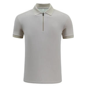 Estilo deportivo Camisetas de secado rápido Moda Turn-Down Collar Manga corta Negocios Alta calidad Cremallera Polo Hombres - Product Image 4