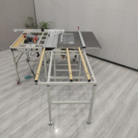 JT650 scie à panneaux coulissante pour le travail du bois pliante portable scie à table de précision pour le travail du bois