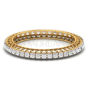 Exclusive 925 Sterling Silver Bubble Claw Setting <b>Bangle</b> <b>Set</b> Diamond Gold Plated Trendy Classic Party Gift Her Weddings - Product Image 4
