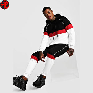 Ensemble de survêtements d'été Unisex Mens Streetwear 2 Track Sweat Suit Private Label Zipper Jogger Sweatsuits Men - Product Image 1