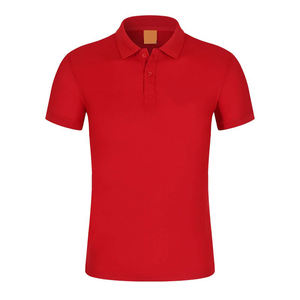Nouveau T-shirt de golf pour homme, couleur unie, avec impression de logo personnalisé, anti-plis, 100% coton, séchage rapide, respirant, style business décontracté - Product Image 4