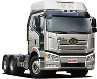 FAW J6P 6x4 420HP LHD RHD Moteur Diesel Euro2 Camions Tracteurs à Plateau Haut Gris Métallisé
