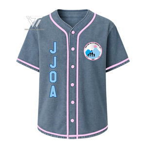 Greek Jack et Jill of America Sorority Vêtements prêts à expédier Maillot de baseball en denim brodé Gilet de softball - Product Image 1