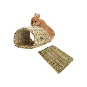 Venta caliente Meric Hideaway Seagrass Tunnel Pequeña cama para mascotas y accesorio para hámsters Conejos Cobayas Degus Jerbos Pájaros - Product Image 6