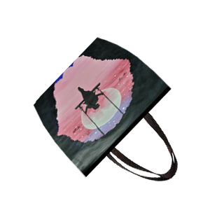 Sac fourre-tout de plage en toile à la mode avec poignée en cuir Joli sac à provisions imprimé Prix Fabriqué à Kolkata West Bengal India - Product Image 4