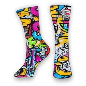 Calcetines Deportivos Sublimados con Logotipo Personalizado 2026, Calcetines de Compresión Profesional para Jóvenes, Calcetines Deportivos Transpirables con Accesorios Deportivos Personalizados - Product Image 5