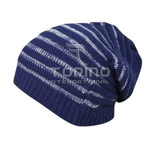 หมวกบีนนี่ผ้าวูลถักแจ็คการ์ดดีไซน์ใหม่หมวกบีนนี่2025ผลิตตามสั่ง100% - Product Image 3