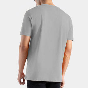 T-shirt homme 100% coton coupe ample imprimé solide Style Streetwear 220 grammes tissu poids tricoté t-shirt pour hommes - Product Image 3