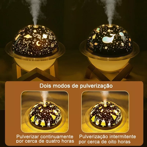 Lampe humidificateur d'air Lune Étoile Saturne Planète 3D - Product Image 4