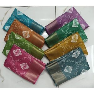 Sarees de Seda con Estampado Bandhani Tradicional al por Mayor, con Elegantes Bordes de Zari, Prendas Étnicas Festivas de Primera Calidad para Minoristas - Product Image 5
