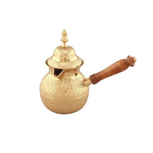 เตาทองเหลืองตุรกีลวดลายสวยงามขัดโบราณทำด้วยมือจากอินเดีย - Product Image 4