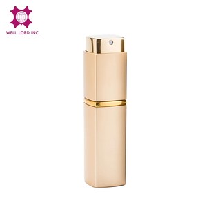 Mini Travel <b>Perfume</b> <b>Atomizer</b> Bottle Aluminum 8ml 10ml Square Design Refillable Pump Sprayer Engraving Customizable Fragrance - Product Image 2