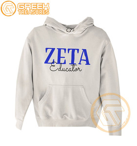 Zeta phi beta personnalisé sweat à capuche brodé en molleton de coton sororité pull de haute qualité vêtements grecs plus beaux sweats à capuche pour femmes - Product Image 5