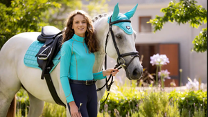 แผ่นรองอานม้าหนังกลับ BRAND ZONE แบบสี่เหลี่ยม สำหรับใช้งานทุกประเภท คุณภาพสูง อุปกรณ์สำหรับม้า อุปกรณ์เสริมสำหรับม้า - Product Image 3