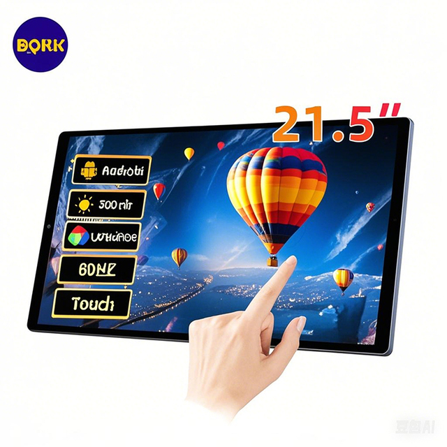Top Selling 21.5 Inch Portable Touchscreen Monitor HD USB C External Monitor Android 13 Smart Portable TV Display for Office