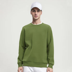 Sudadera de cuello redondo personalizada, sudaderas con capucha en blanco de algodón OEM, sudaderas con capucha unisex de talla grande y sudaderas unisex, fabricantes - Product Image 3