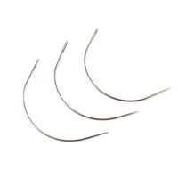 3pcs Aiguilles à coudre pour extensions de cheveux incurvées en forme de C Outils de tissage de cheveux