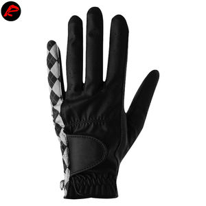 Gants de golf pour hommes en cuir véritable respirant et confortable de haute qualité, main droite, vente en gros, design uni coloré - Product Image 2